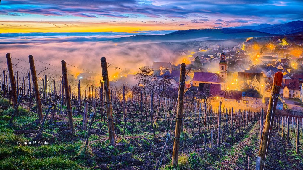 Riquewihr in winter is the season for the wine lovers
